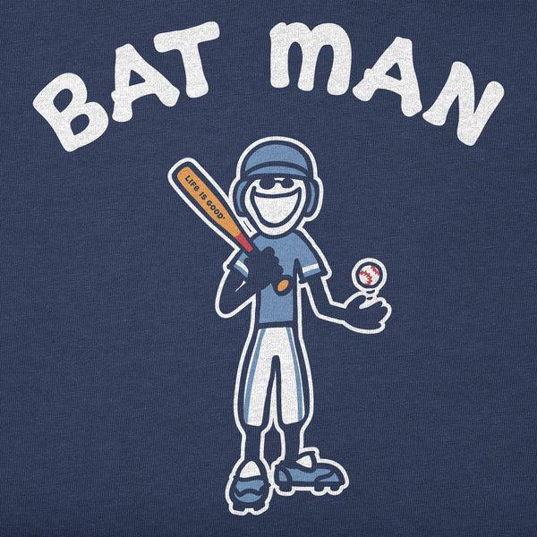 Life Is Good Kids Jake Bat Man Short Sleeve Crusher Tee