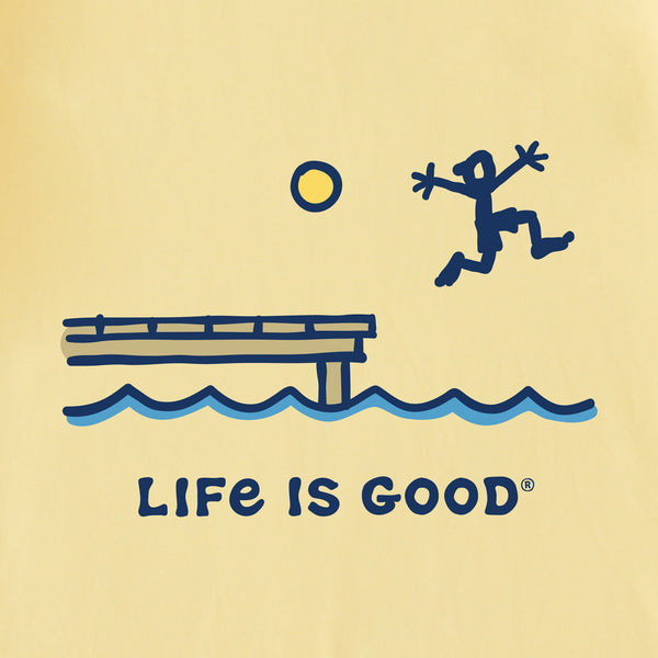 Life Is Good Kids Jake Dock Jump Short Sleeve Crusher Tee