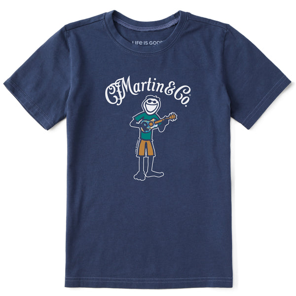 Life Is Good Kids Jake Martin Guitar Short Sleeve Crusher Tee