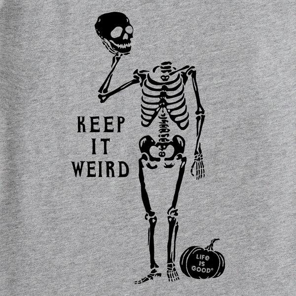 Life Is Good Kids Keep It Weird Skeleton Long Sleeve Crusher Tee