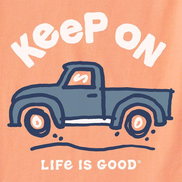Life Is Good Kids Keep On Truckin Short Sleeve Crusher Tee