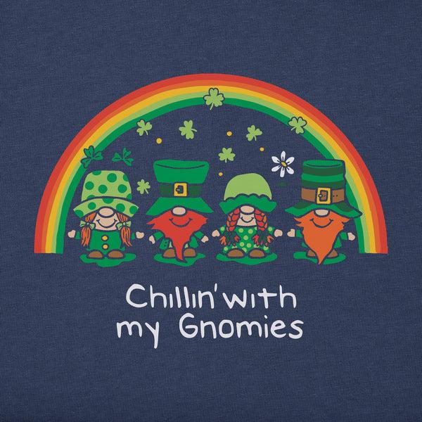 Life Is Good Kids Leprechaun Rainbow Gnomes Short Sleeve Crusher Tee