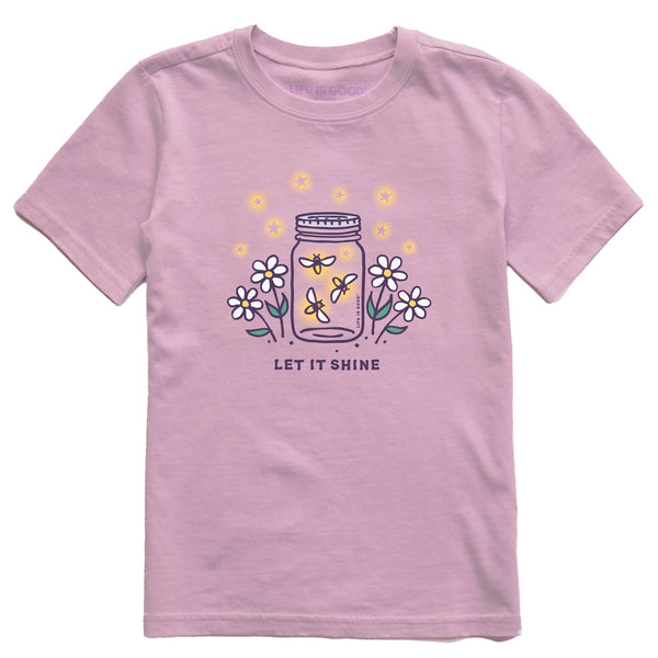 Life Is Good Kids Let It Shine Jar Short Sleeve Crusher Tee
