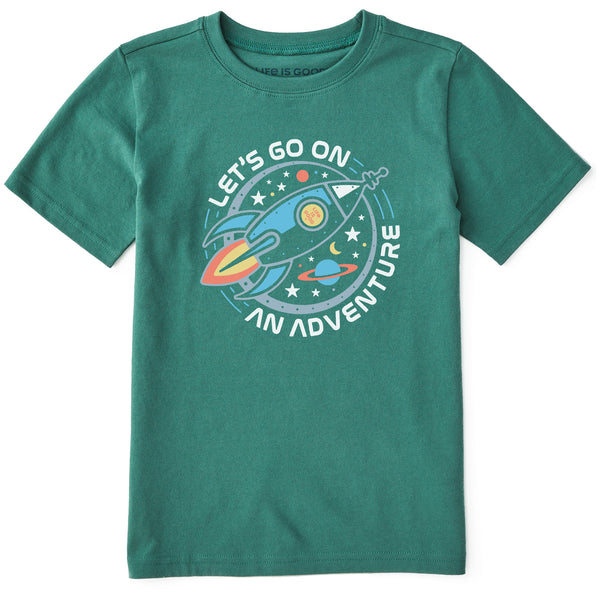 life is good Kids Let's Go on an Adventure Short Sleeve Crusher Tee
