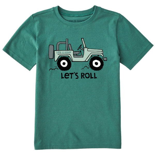 life is good Kids Let's Roll ATV Short Sleeve Crusher Tee