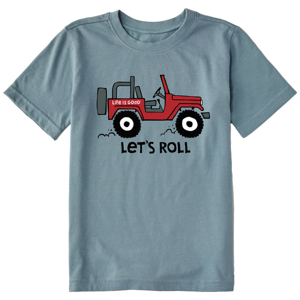 life is good Kids Let's Roll ATV Short Sleeve Crusher Tee