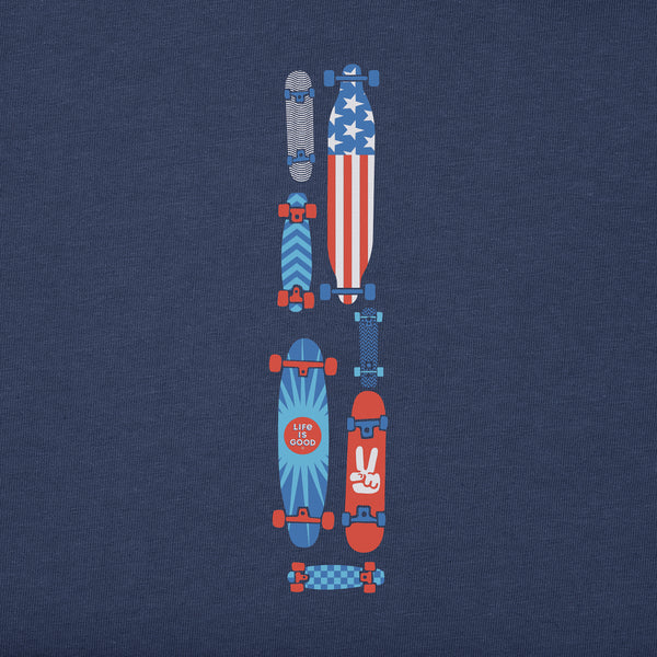 Life Is Good Kids Let The Good Times Roll Skateboard Long Sleeve Crusher Tee