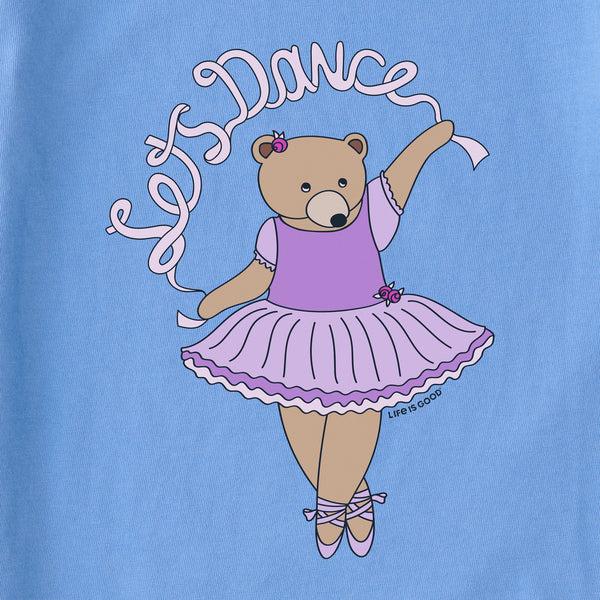 Life Is Good Kids Lets Dance Ballet Bear Short Sleeve Crusher Tee