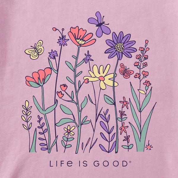 Life Is Good Kids Life Is Good Butterfly Garden Short Sleeve Crusher Tee