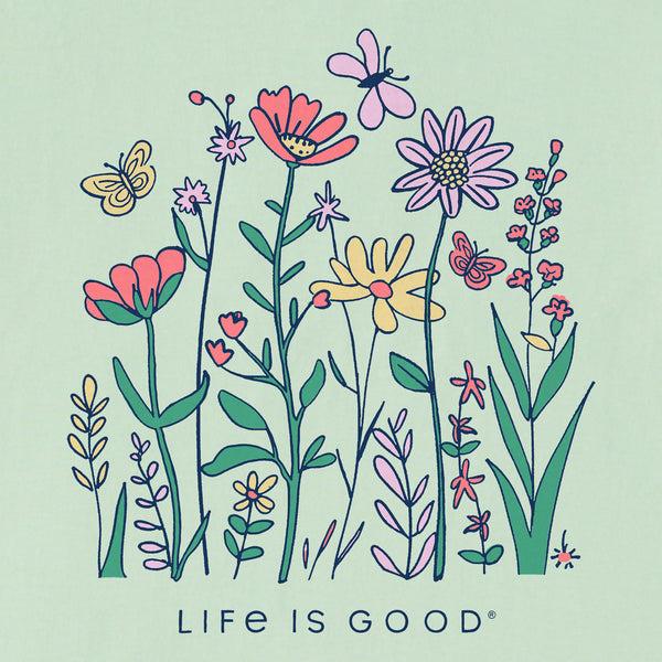 Life Is Good Kids Life Is Good Butterfly Garden Short Sleeve Crusher Tee