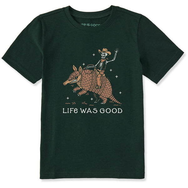 life is good Kids Life Was Good Armadillo Short Sleeve Crusher Tee