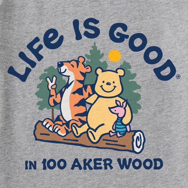 Life Is Good Kids LIG In 100 Aker Wood Winnie Short Sleeve Crusher Tee