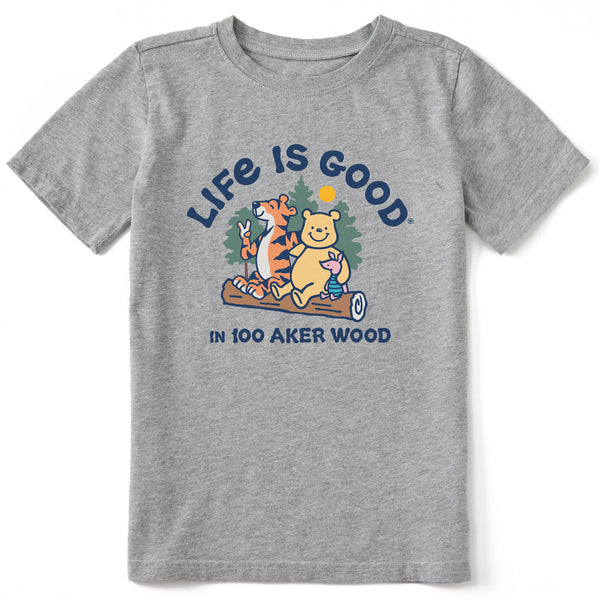 life is good Kids LIG in 100 Aker Wood Winnie Short Sleeve Crusher Tee