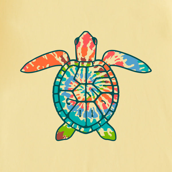 Life Is Good Kids LIG Turtle Shell Tie Dye Short Sleeve Crusher Tee