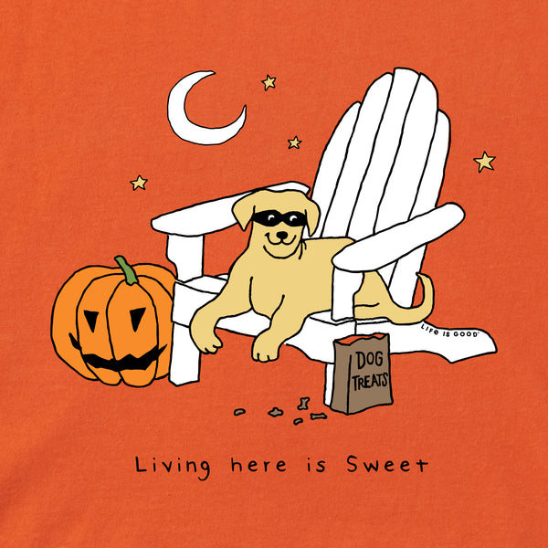 Life Is Good Kids Living The Treat Life Halloween Short Sleeve Crusher Tee