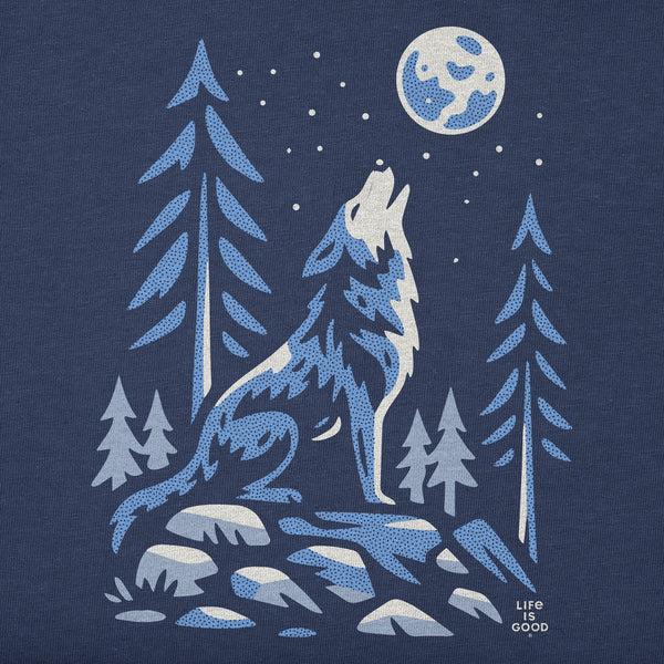 Life Is Good Kids Lone Wolf Short Sleeve Crusher Tee