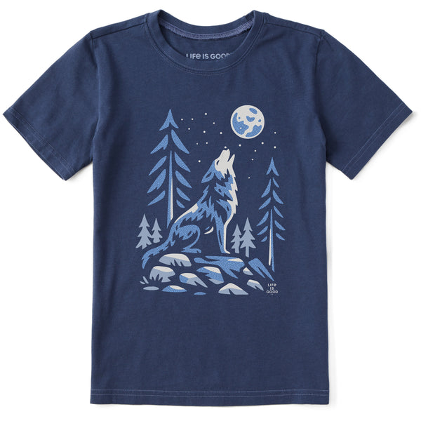 life is good Kids Lone Wolf Short Sleeve Crusher Tee