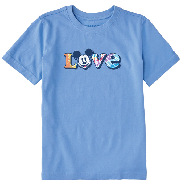 life is good Kids Love Tie Dye Willie Short Sleeve Crusher Tee