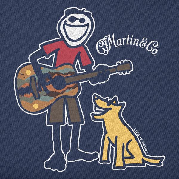 Life Is Good Kids Martin Jake U0026 Rocket Guitar Short Sleeve Crusher Tee