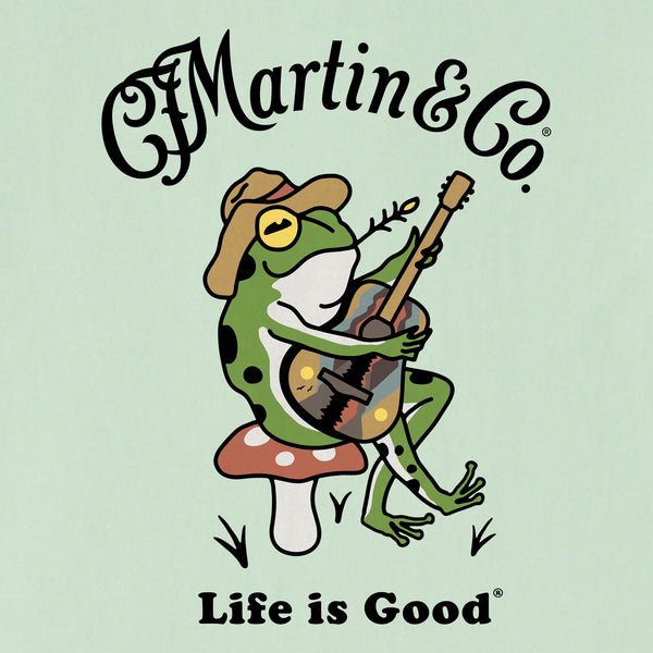 Life Is Good Kids Martin U0026 Co. Frog Guitar Short Sleeve Crusher Tee