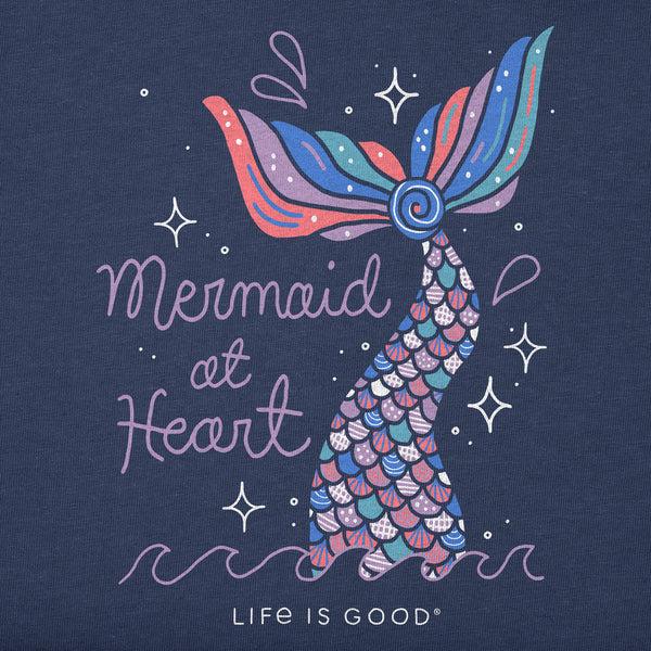 Life Is Good Kids Mermaid At Heart Short Sleeve Crusher Tee
