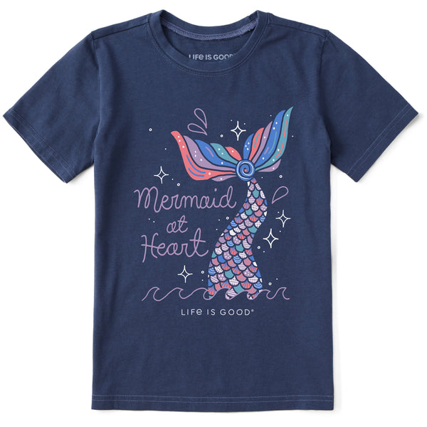 life is good Kids Mermaid at Heart Short Sleeve Crusher Tee