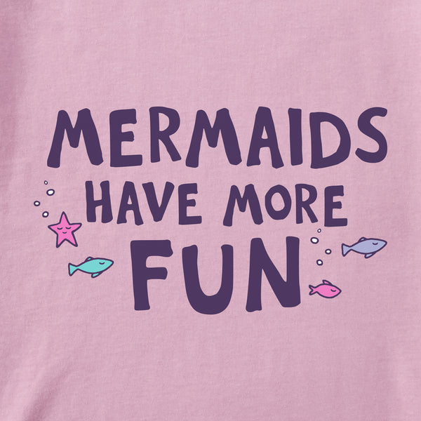 Life Is Good Kids Mermaids Have More Fun Fish Long Sleeve Crusher Tee