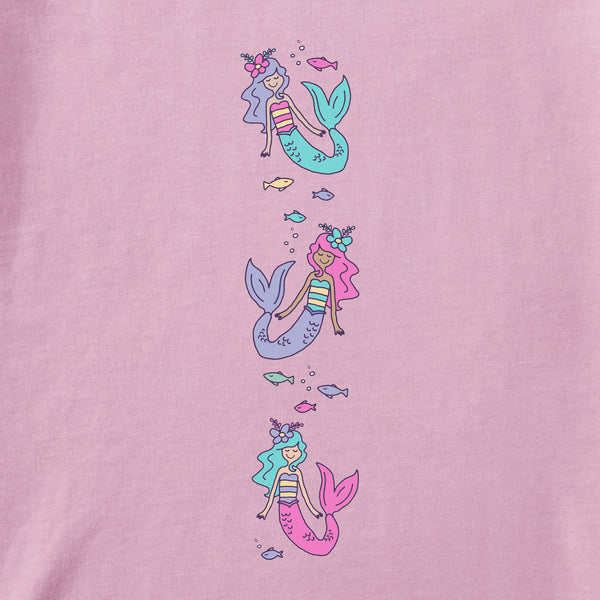 Life Is Good Kids Mermaids Have More Fun Fish Long Sleeve Crusher Tee