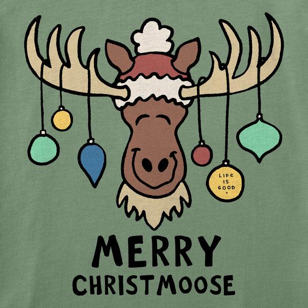 Life Is Good Kids Merry Christmoose Ornaments Vintage Long Sleeve Crusher Tee