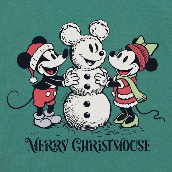 Life Is Good Kids Merry Christmouse Short Sleeve Crusher Tee