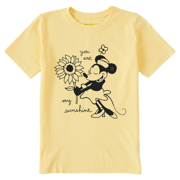 life is good Kids Miss Steamboat Willie My Sunshine Short Sleeve Crusher Tee