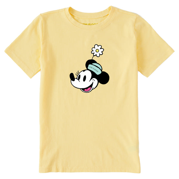 life is good Kids Miss Steamboat Willie w Flower Short Sleeve Crusher Tee