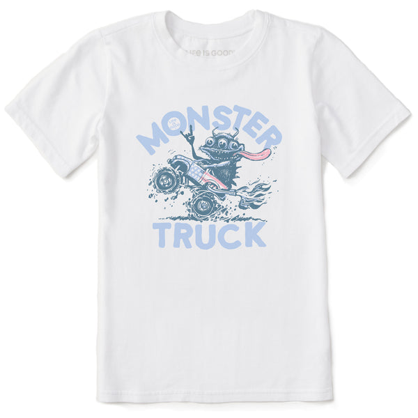 life is good Kids Monster Truck Ride Short Sleeve Crusher Tee