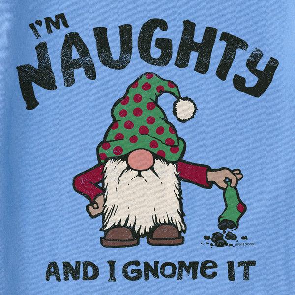 Life Is Good Kids Naughty Gnome Short Sleeve Crusher Tee