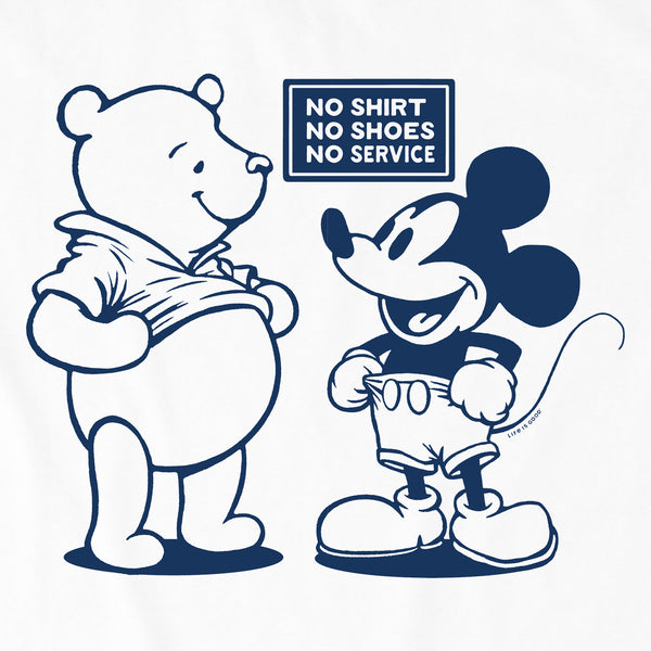 Life Is Good Kids No Shirt No Shoes No Service Short Sleeve Crusher Tee