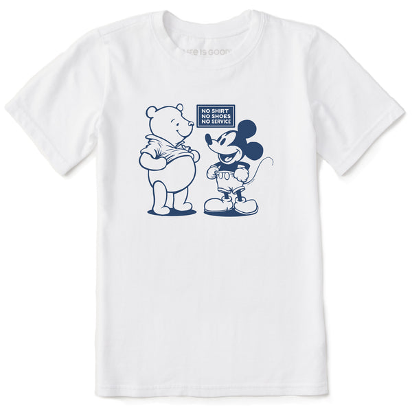 life is good Kids No Shirt No Shoes No Service Short Sleeve Crusher Tee