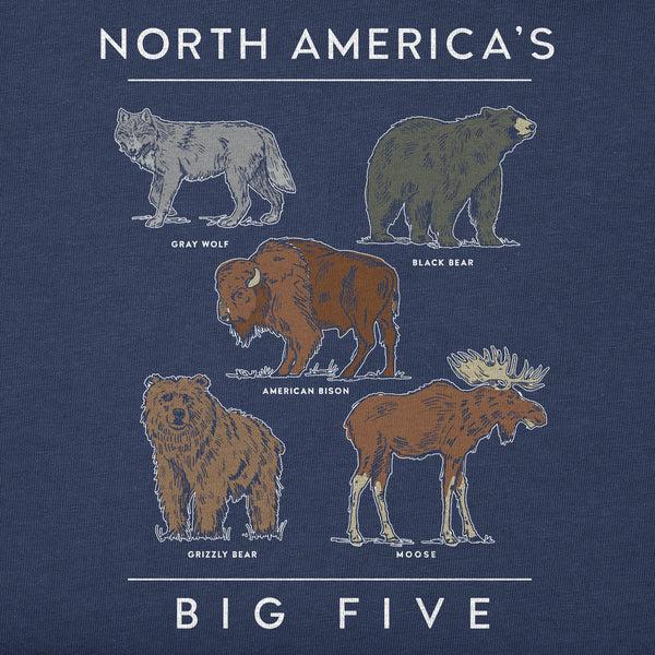 Life Is Good Kids North America's Big 5 Short Sleeve Crusher Tee