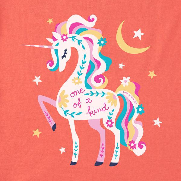 Life Is Good Kids One Of A Kind Unicorn Short Sleeve Crusher Tee