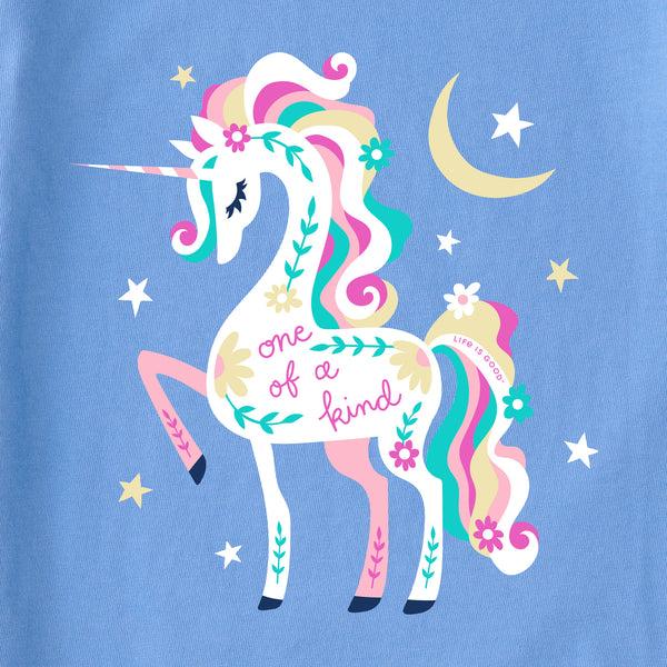 Life Is Good Kids One Of A Kind Unicorn Short Sleeve Crusher Tee