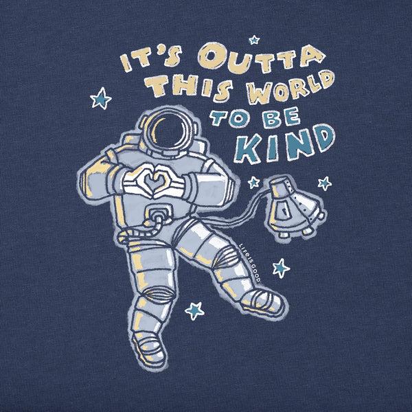 Life Is Good Kids Outta This World To Be Kind Long Sleeve Crusher Tee