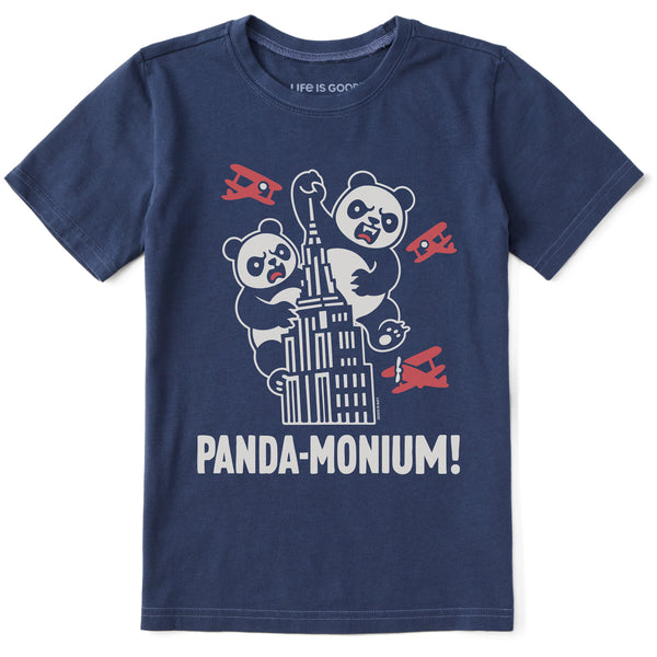 life is good Kids Panda-Monium Short Sleeve Crusher Tee