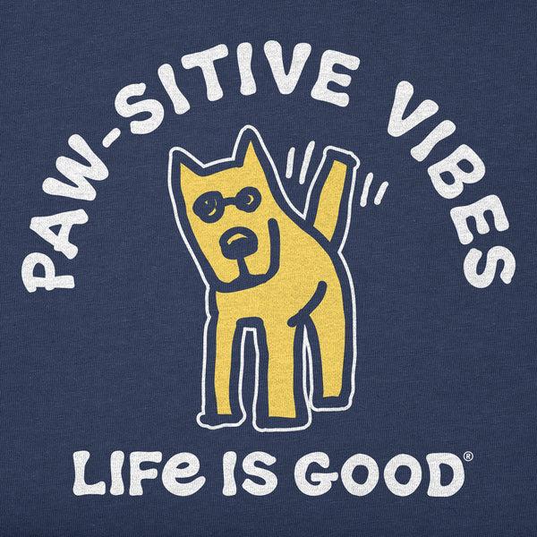 Life Is Good Kids Paw-sitive Vibes Short Sleeve Crusher Tee