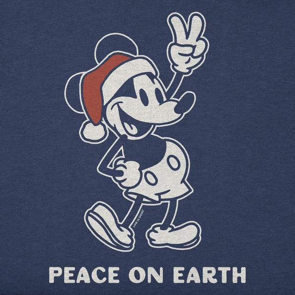 Life Is Good Kids Peace On Earth Willie Short Sleeve Crusher Tee