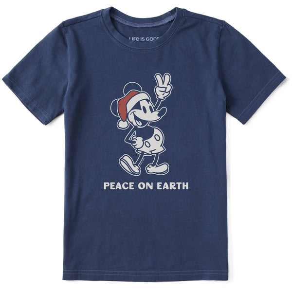 life is good Kids Peace on Earth Willie Short Sleeve Crusher Tee
