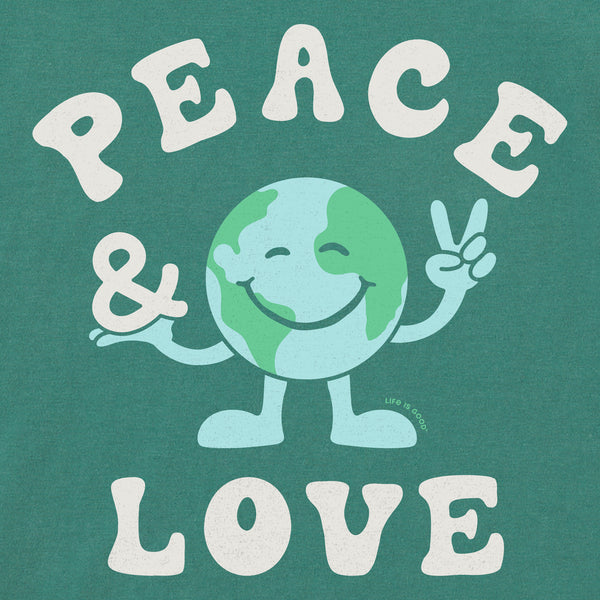 Life Is Good Kids Peace U0026 Love Earth Short Sleeve Crusher Tee