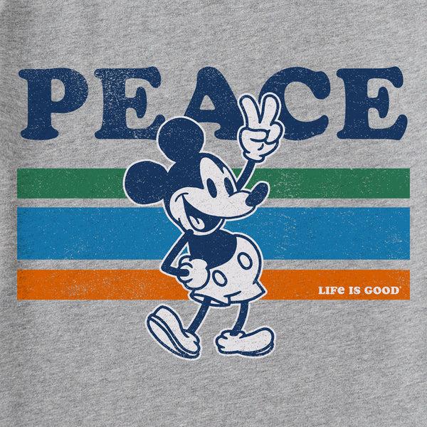Life Is Good Kids Peace Willie Stripes Short Sleeve Crusher Tee