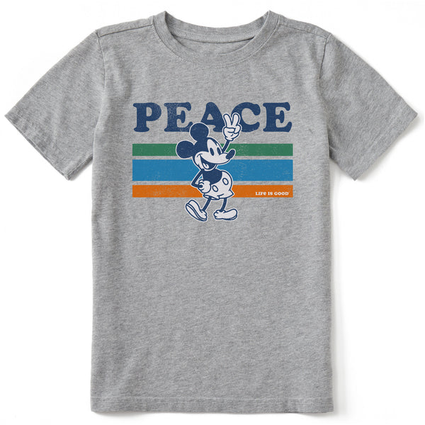 life is good Kids Peace Willie Stripes Short Sleeve Crusher Tee