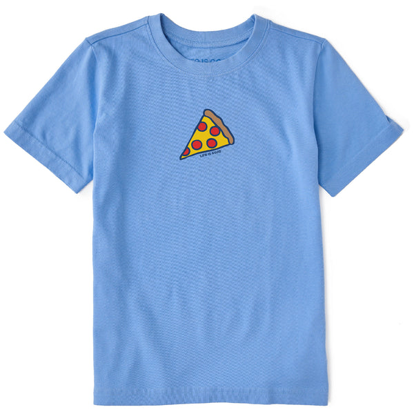 life is good Kids Pepperoni Pizza Short Sleeve Crusher Tee