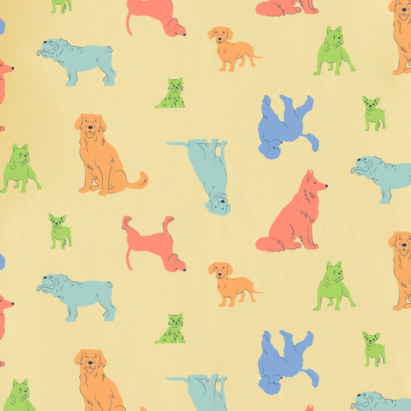 Life Is Good Kids Playful Dog Pattern Short Sleeve Crusher Tee