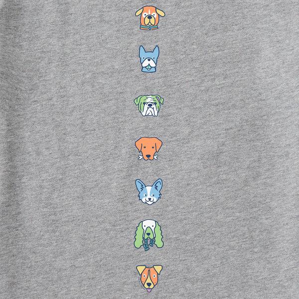 Life Is Good Kids Pups Party Long Sleeve Crusher Tee